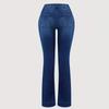 Women's High Waist Washed Women's Jeans Fashionable Versatile Straight Leg Pants
