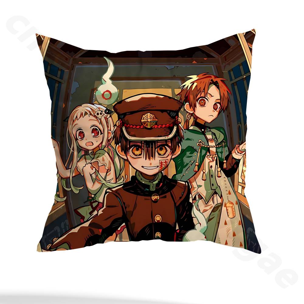 T-Toilet-bound Hanako-kun Pillow Case Pillow Case Living Room Sofa Cushion Cover Suitable For Home Bedroom Room Decoration