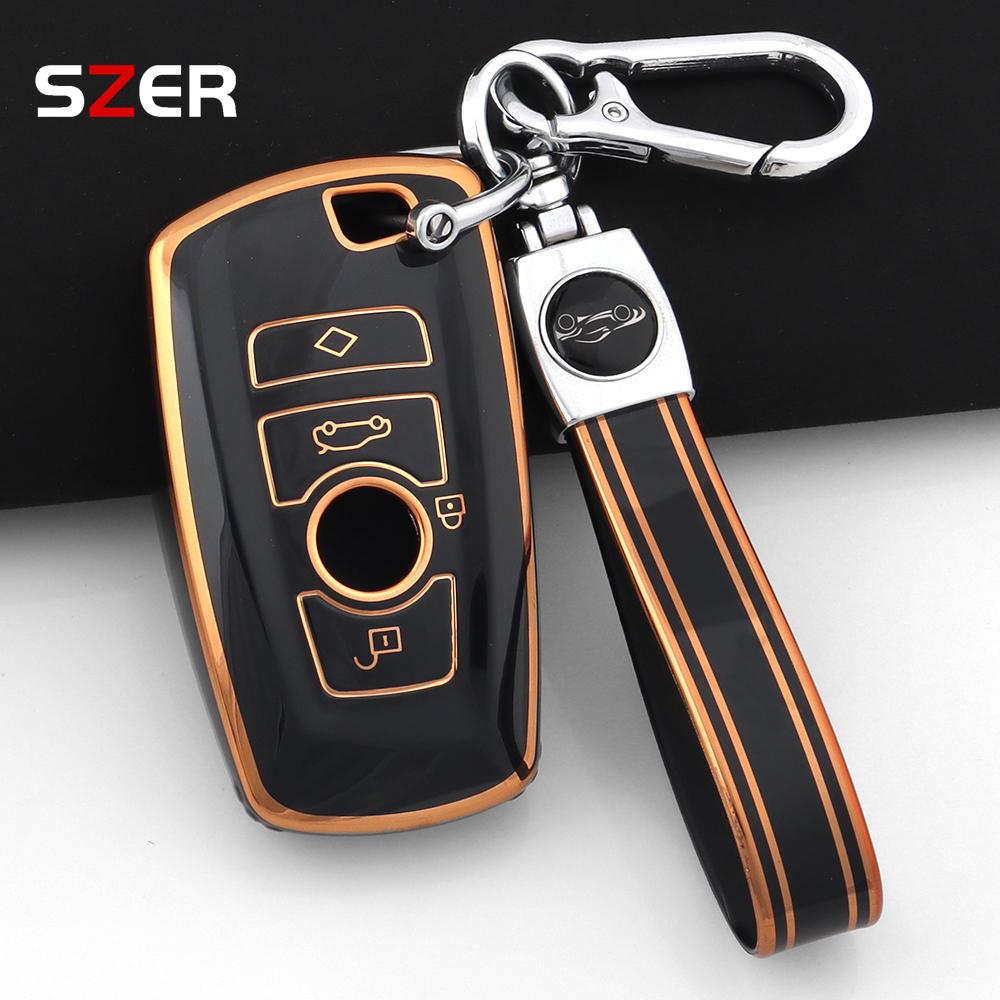 Tpu Car Key Case Cover Protector Shell Fob For Bmw 1 3 5 7 Series X1 X3 X4 X5 F10 F15 F16 F20 F30 F18 F25 M3 M4 E34 Keychain