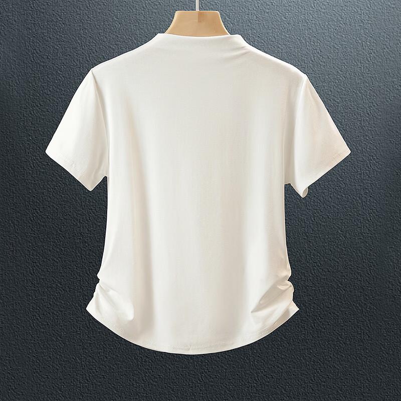 Damen Unifarbenes Kurzarm Slim Fit T-Shirt