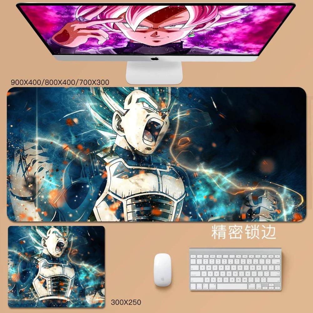 Man Cool Mouse Pad Convenience Dragon Ball Animation Son Goku Leather Mouse Pad Cartoon Vegeta Bulma Broly Large Keyboard Pad Student Desk Pad