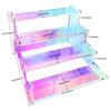 Klar Acryl Steigleitungen Display Stand für Display Oder Sammlungen Reusable 4 Tier X3UC