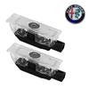 2PCS Led Car Door Ghost Light Laser Projector Welcome Lamp for Alfa Romeo Stelvio Mito Giulietta Giulia Shadow Ambient Lamps zl9