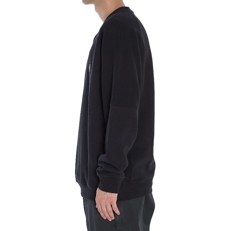 STONE ISLAND Compass Patch Logo Sweatshirt Black Men Tops 811560252-V0029