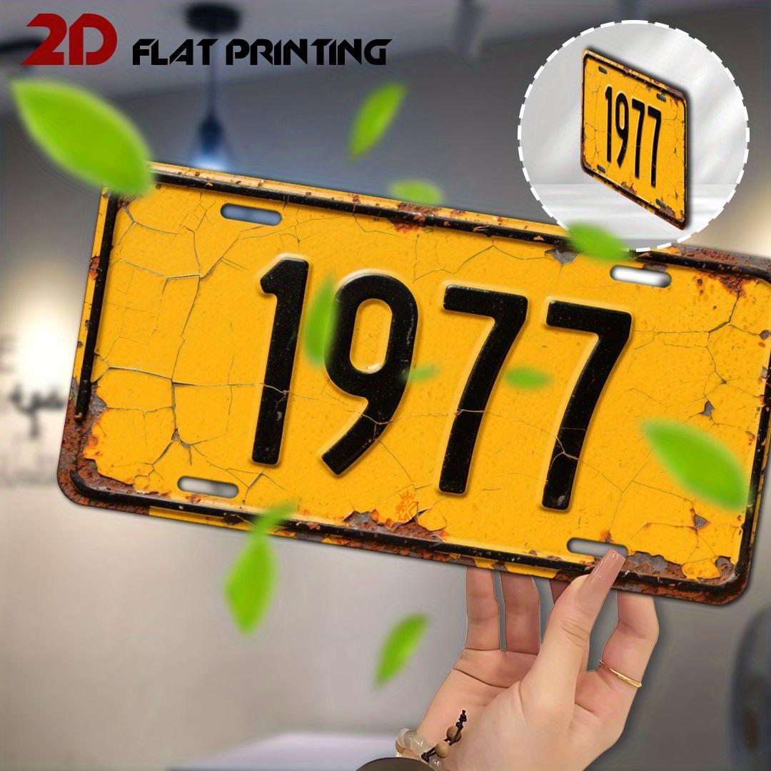 

D Flat D Flat pc Themed Vintage Metal Sign D Flat Printing Decorative Sign and Plaque vintage Wall Art Aluminu 15x30cm(5.9x7.8inch)