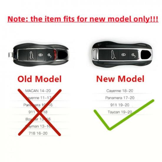 2 Piece ABS Carbon Fiber Style Car Key Case Special For Porsche Cayenne G2 PO536