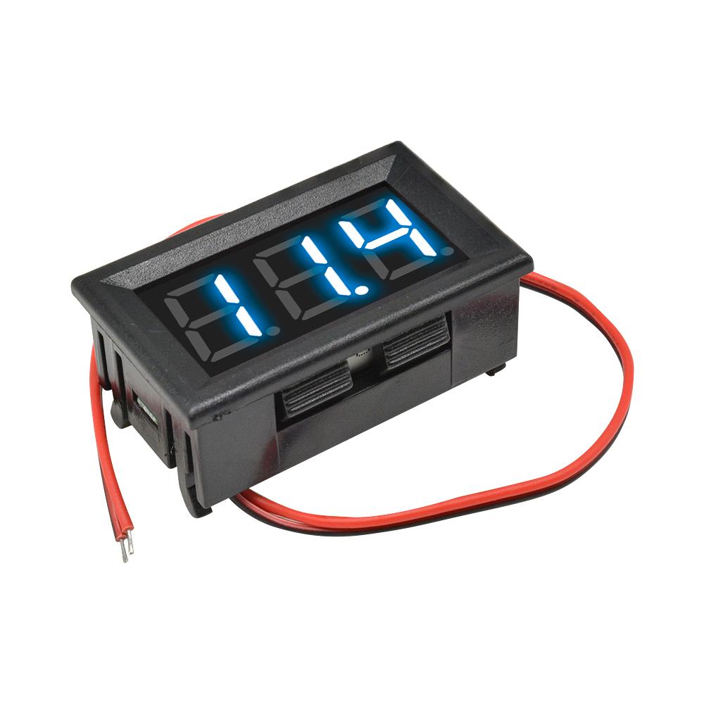 2 3 Wires 0.56 LED Digital Voltmeter Voltage Meter Car Motorcycle Volt Tester Detector DC 12V Capacity Monitor Red Green Blue