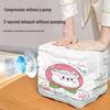 Vacuum Compression Storage Bags for Quilts & Clothes, No Pump Needed, Large Capacity, 3D Automatic Exhaust.