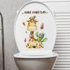 White Dog Toilet Stickers Door Stickers Wall Sticker Waterproof Self-adhesive Decals Bathroom Decoration  Sticker 2025 Wholesale