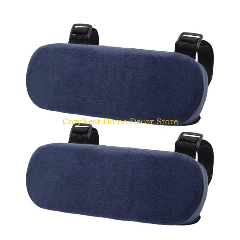 92MF Ergonomic Vehicle Armrest Support Cushion Memory Foam Layer Breathable Washable Cover Interior Decoration Enhancement