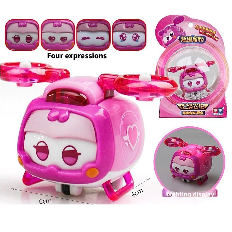 Lets Go Super Wings Pet Robots With Flashing Lights And Diy Control For Kids