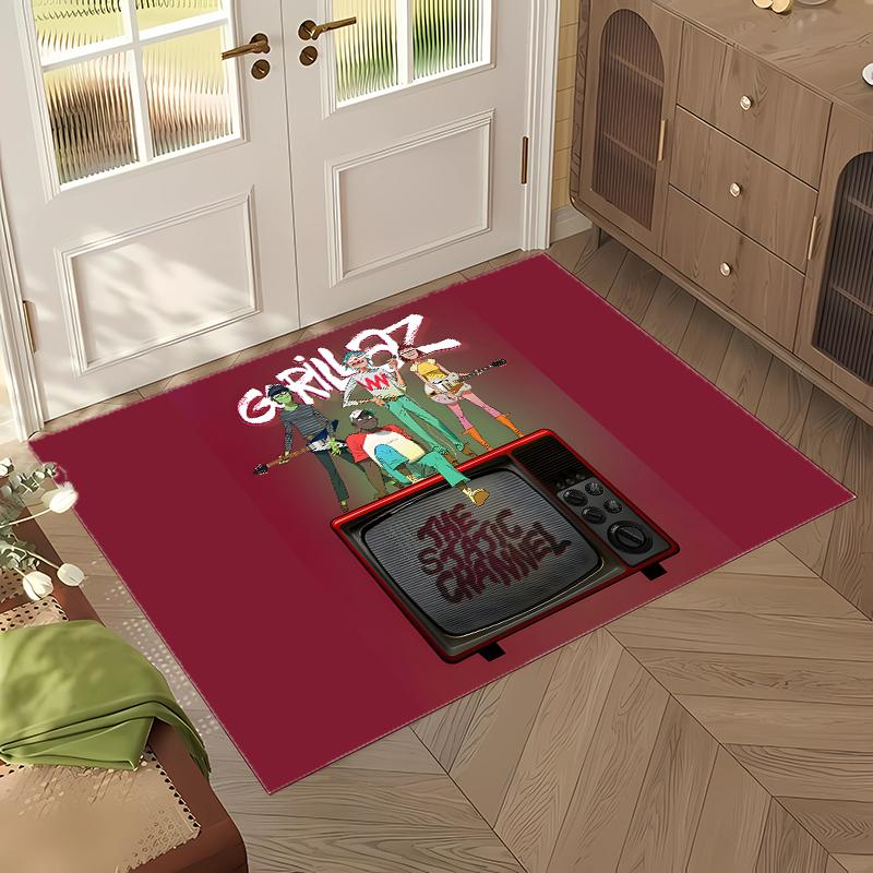 Gorillaz (1) Büurteppich Eleganter Bodenteppich für Büro Wohnzimmer Schlafzimmer und Innenräume