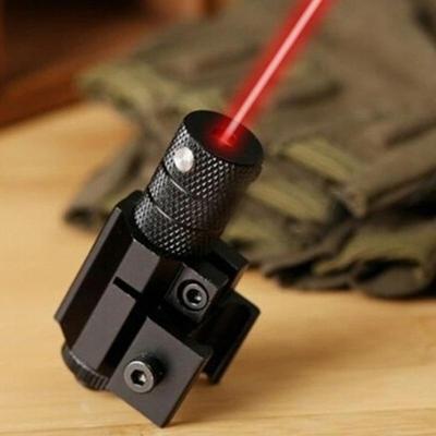 Taktický zaměřovač s červeným laserovým paprskem s držákem pro pistoli Picatinny (Barva: Černá)