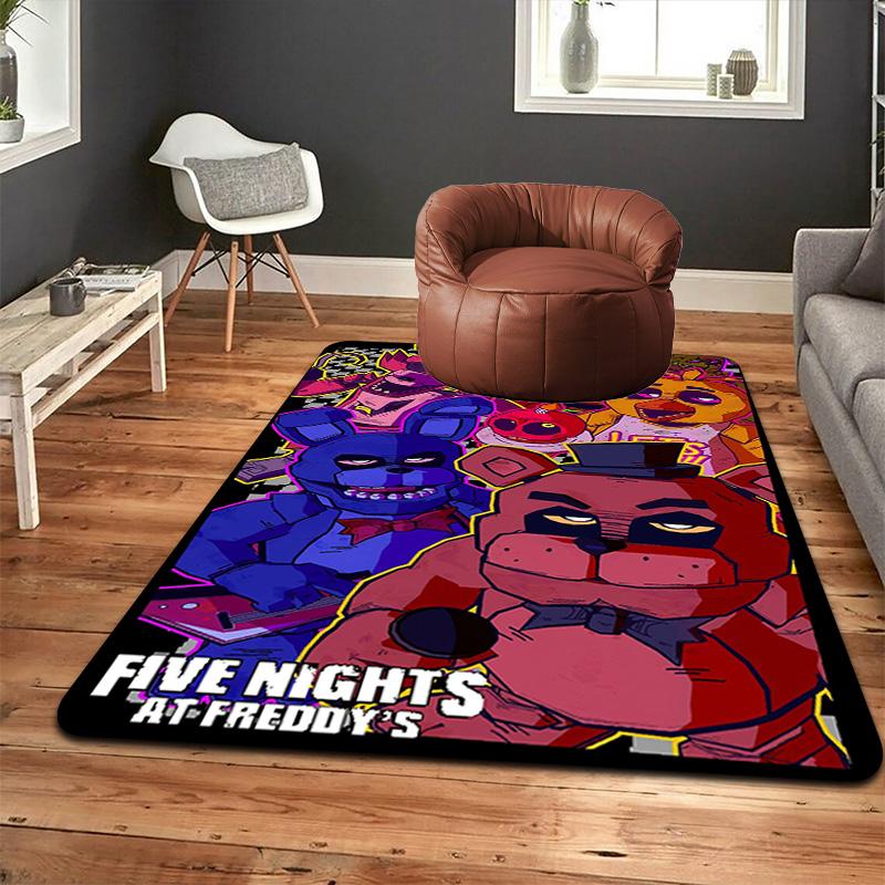 Five Nights at Freddy's Rug Floor Mat for Living Room or Bedroom Soft and Comfortable Carpet a Gift for Birthday and Holiday.