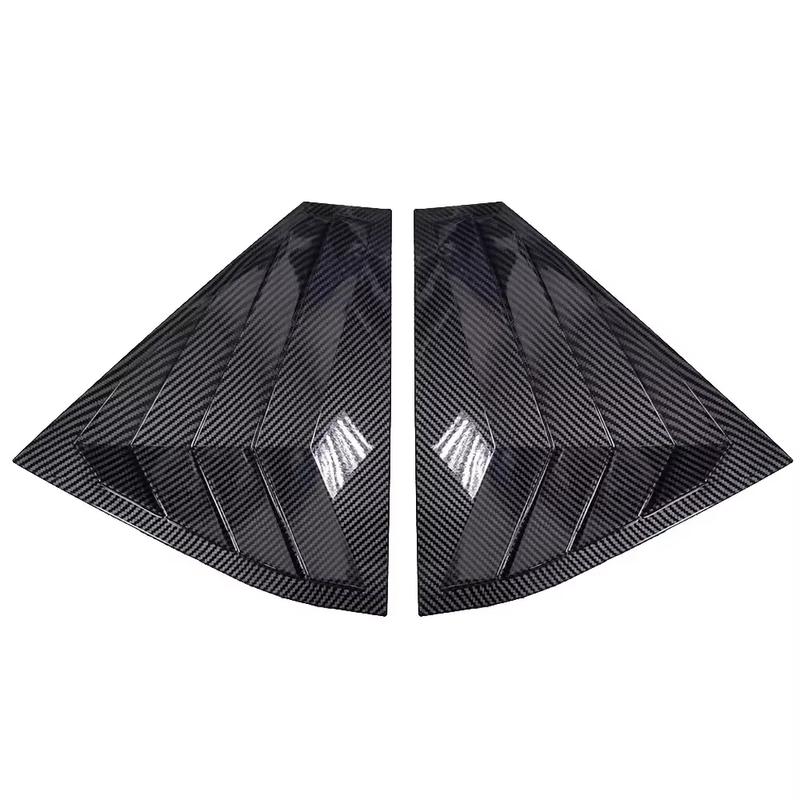 Gloss Black Car Side Window Louver Fit For Skoda Fabia 2015 2016 2017 2018 2019  2020  Car Rear Window Shutter Cover Spoiler