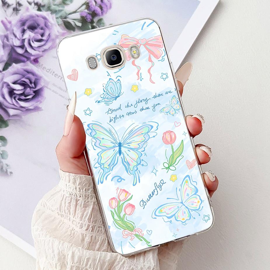 For Samsung Galaxy J5 2016 Case SM-J510F New Luxury Painted Cover Soft Silicone Phone Case For Samsung J3 J5 J7 2016 Fundas Capa