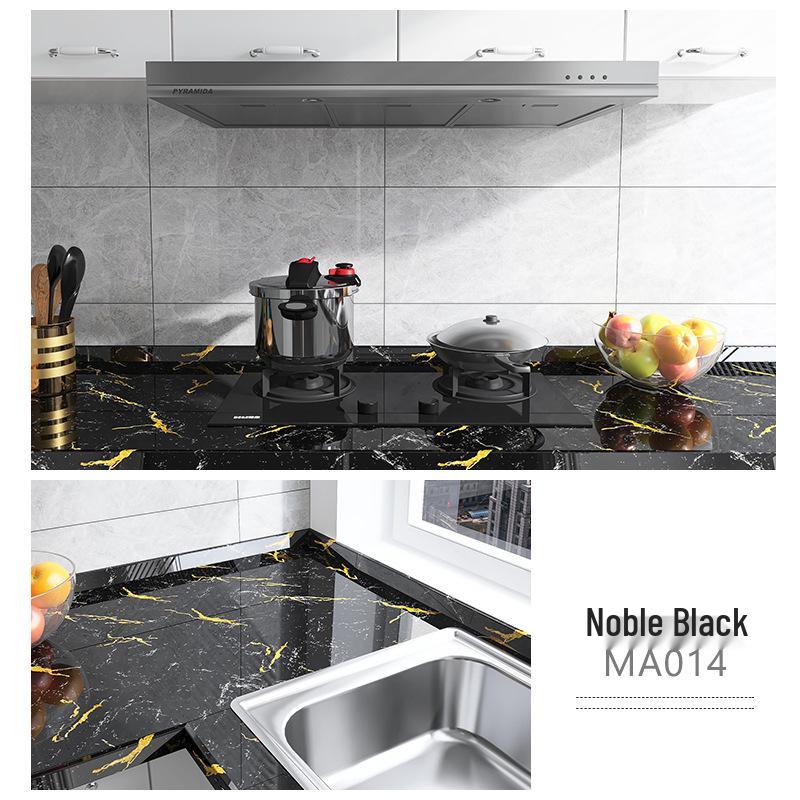 Waterproof Self-Adhesive Tile Stickers: Oil-Proof Kitchen & Cupboard Renovation Wallpaper.