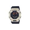 Black Samurai Hidden Coastal Industrial Style Panda Color Dual Display Outdoor Translucent Quartz Movement Fabric Strap Japanese GA-900TS-4APR