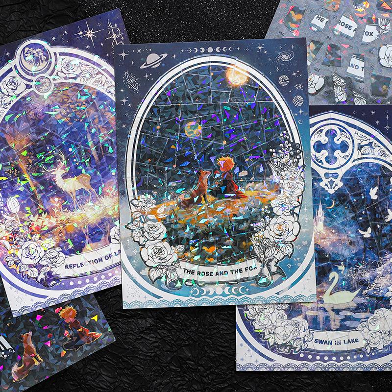 Dream Memory Series: Classical Shell Light Collage Stickers - 3 Styles