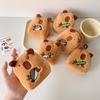 Cute Cartoon Capybara Anime Coin Purse With Keychain School Bag Pendant Headphone Storage Bag