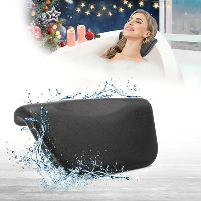 Vantuzlu PU Köpük Küvet Yastığı, Spa için Su Geçirmez Banyo Aksesuarları, Kaymaz Küvet Başlığı