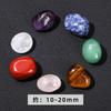 Natural Seven Colors Crystal Stone Single-pointed Hexagonal Column Ore Specimen Ornament Pendant for Men Women Room Jewelry Gift