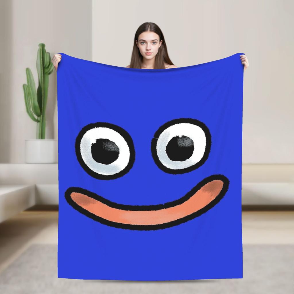 Dragon Quest Slime Face Blanket Quality Super Soft  Throw Blanket Winter Airplane Travel Bedroom Novelty Bedspread