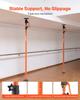 Cabinet Jack Support Pole, 4-Pack, 125-291 cm Steel Telescopic Quick Support Rod, Adjustable 3rd Hand System up to 90 kg Capacity for Installing