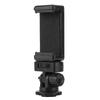 Camera Flash Hot Shoe Mount Adapter Phone Tripod Holder Clip w/ Cold Shoe Mount for iPhone Samsung Canon Nikon Sony DSLR