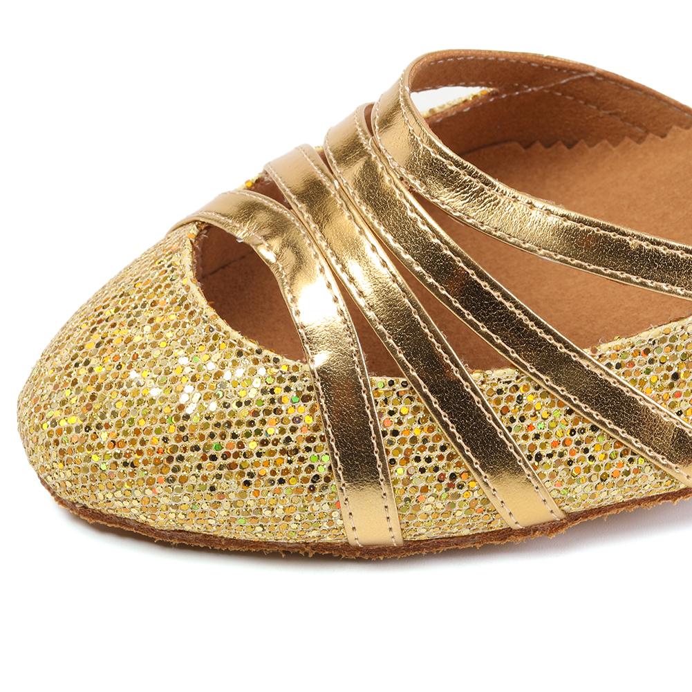 Dam glitter latin moderna sällskapsdansskor Karaktärsdansskor