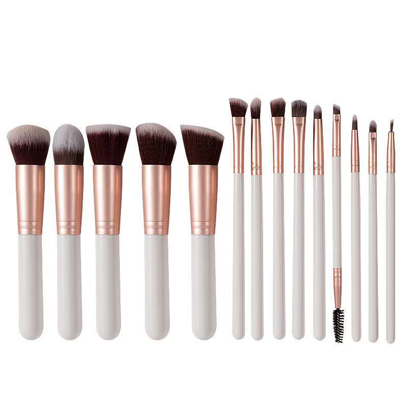 

14-Piece Soft Bristle Makeup Brush Set for Foundation and Powder