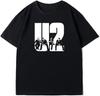 Men Nice U2 Band BoNo Adam Clayton Larry Mullen TShirt Gift Muscle TShirt Letter Pattern Pure 100 Cotton Printed TShirt