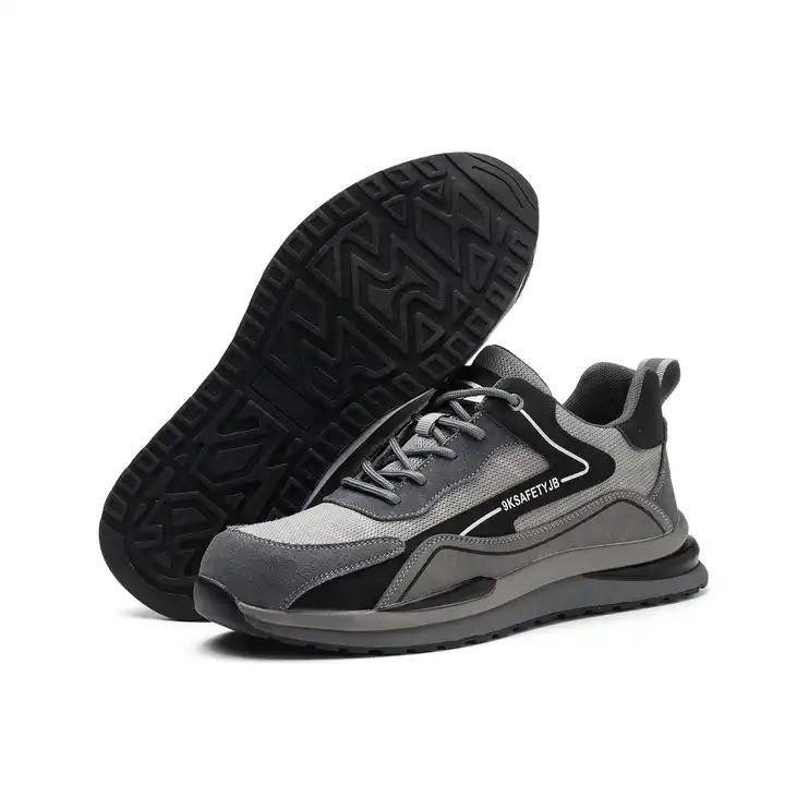 Soft Womens Work Shoes Breathable Office Shoes Men Light Weight Steel Toe Safe Shoes