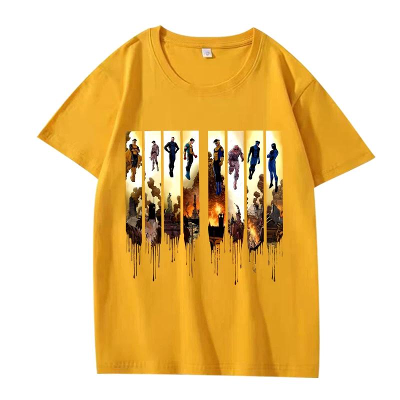 

The Invincible war Comic Art Classic T Shirt men women Oversized 100% Hot sale short sleeve Summer Unisex plus size tops 3XL