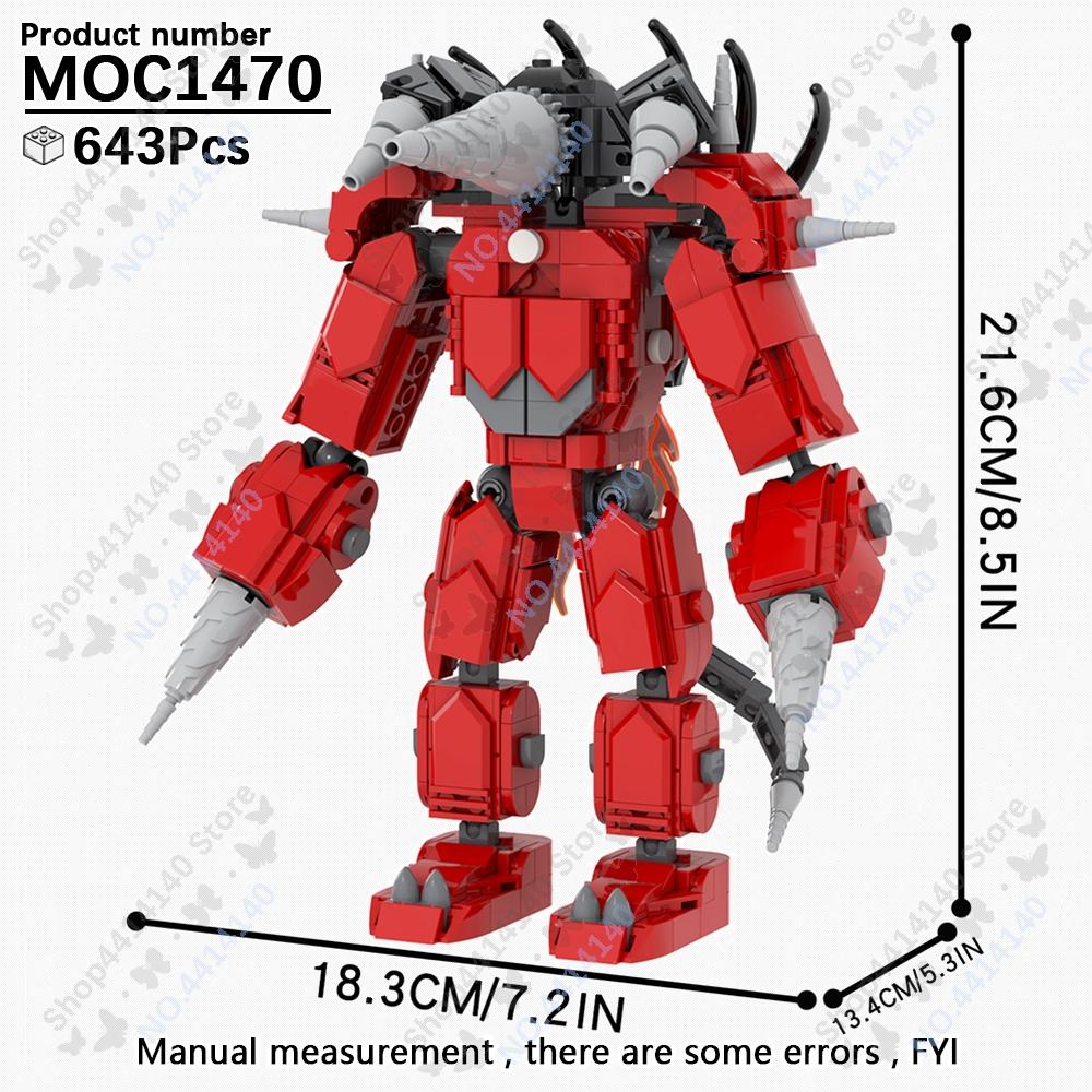 MOOXI Animeserie Skibidi Toalett Figurer Monitorfolk Lydmann Byggeklosser Modell MOC Kloss DIY Montessori Leke Barnegaver