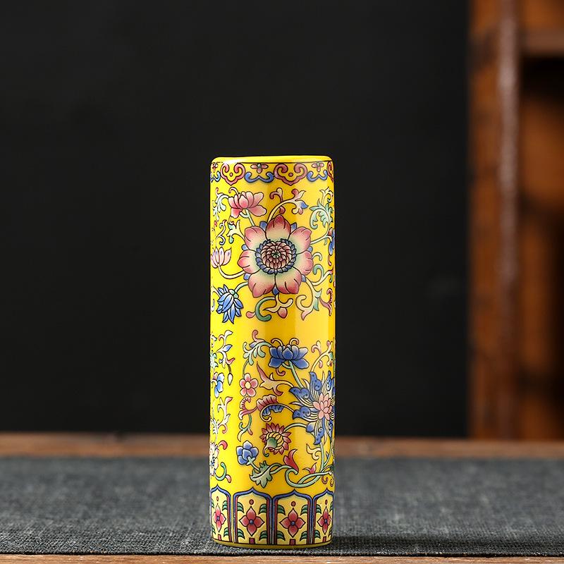 Antique Blue and White Chinese Porcelain Vase - European & American Handicraft for Flower Arrangements