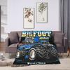 Monster Trucks Car Loves Super Soft Blanket  Girls Boys Plush Throw Blanket Graphic Couch Chair Flannel Bedspread Sofa Bed Cover