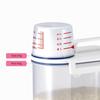 High Quality PP Cereal Dispenser Storage Box Kitchen Food Grain Rice Containers with Measuring Cup