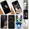 Cartoon German Shepherd Dog Case For Realme C53 C55 C67 C61 C75 C51 C21Y C25S GT 6 6T 5 GT7 Pro 10 11 12 13 14 Pro Plus
