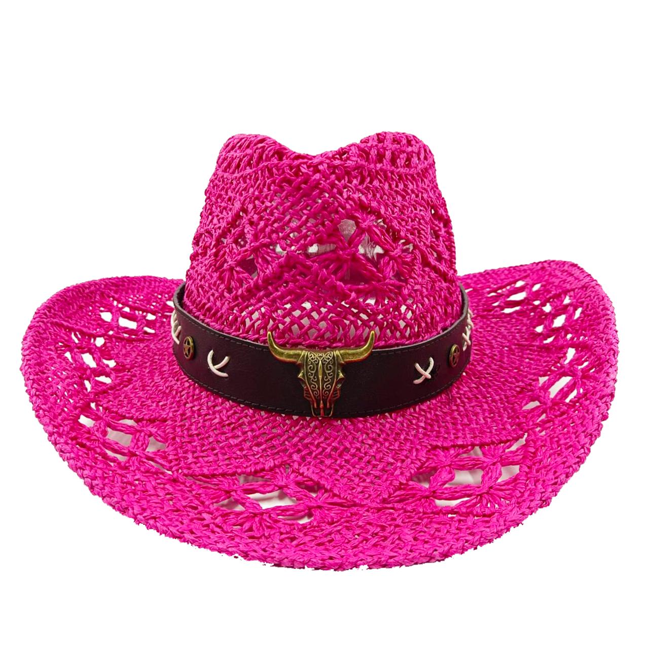 Ковбойская шляпа в стиле вестерн-джаз Сапфировая дышащая ручная работа из твердой бумаги Летняя ковбойская шляпа унисекс в стиле вестерн Шляпа от солнца M55-58cm
