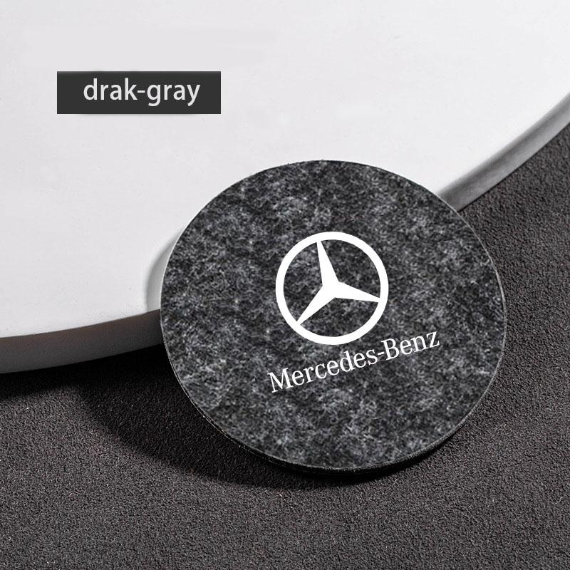 DDE2 Non-slip Car Water Cup Pad Coaster Anti-skid Cup Holders For Mercedes benz E GLK CLS A W204 W213 W221 ML ABR c200 Accessories