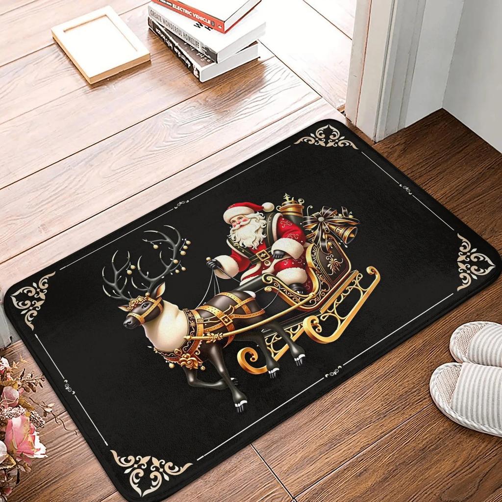 Christmas Gnome Carpet Festive Non-slip Doormat Suitable for Living Room Bedroom Sofa and Entryway Areas Home Decor Rug