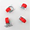 Lightweight PVC Red 1-1.2 inch Swivel & Fixed Caster Wheel for Furniture