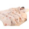 Three-Layer Quilted Milk Velvet Cartoon Blanket - Thick, Machine Washable, Ideal for Autumn/Winter Naps