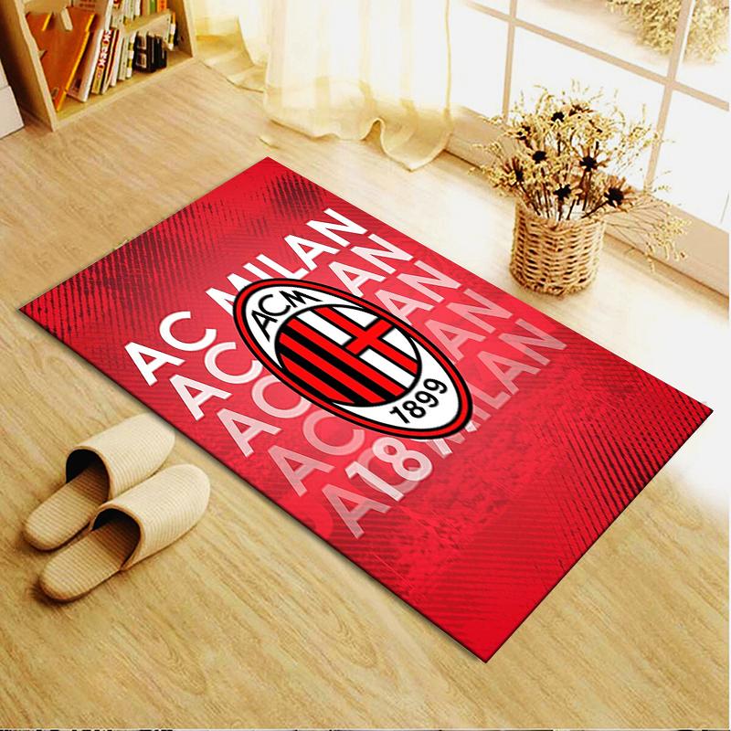 Nuovo Tappeto AC Milan 2025 per Soggiorno Camera da Letto Casa Decorazione Divano, Tappetino Antiscivolo per Giochi Bambini 05