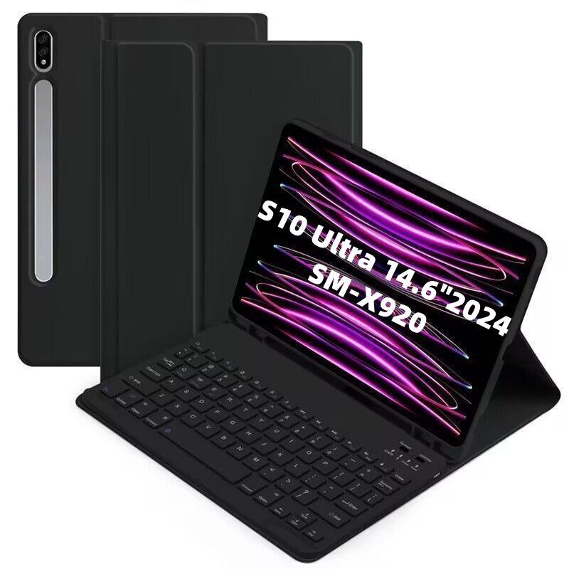 

Samsung Galaxy Tab S10 Ultra/S10 Plus Bluetooth Keyboard Leather Case Tab A7 Lite T220/T225 (No Pen Holder)