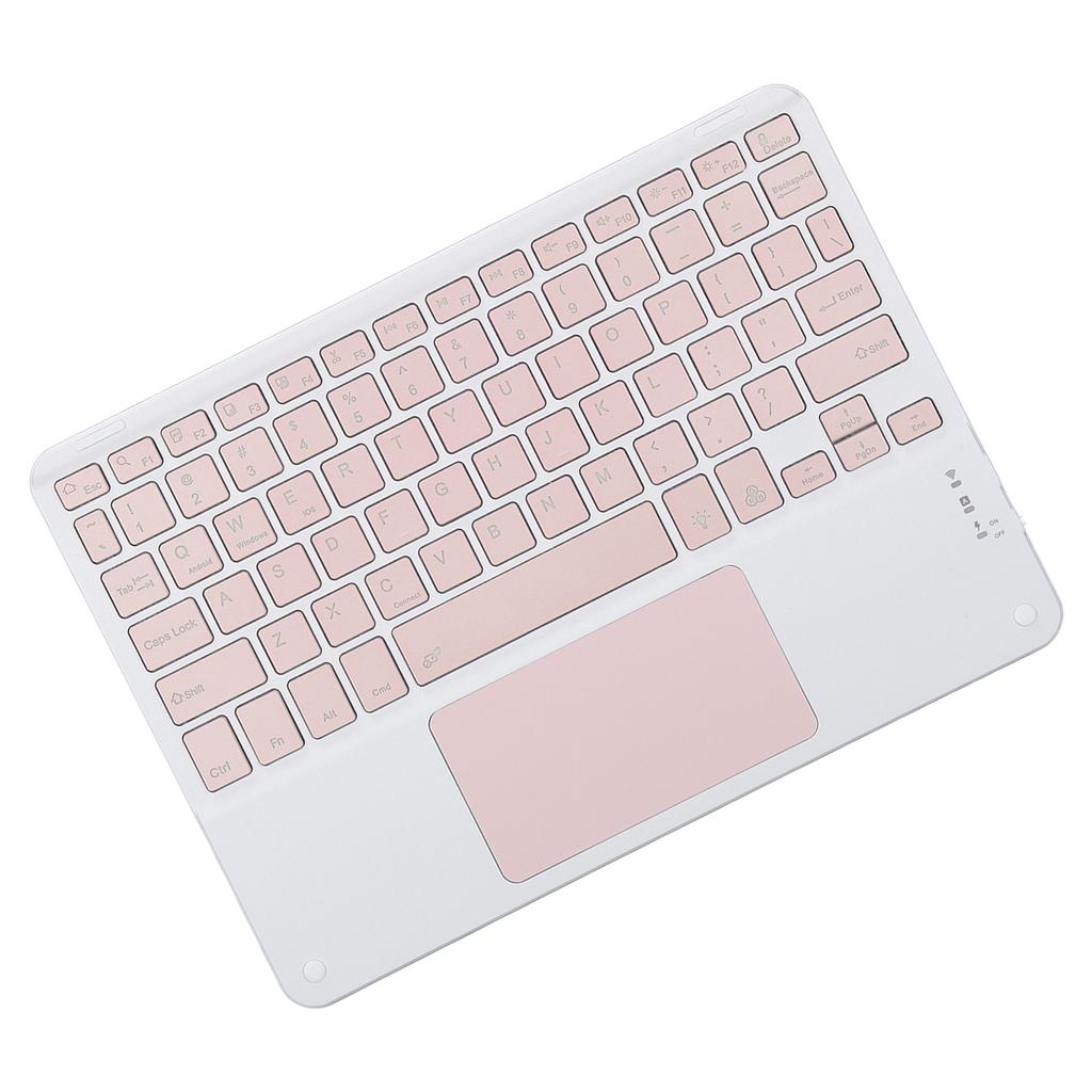 Wireless Keyboard with Touchpad Quadrate Keycap Ultra Thin 10inch Wireless Keyboard with RGB