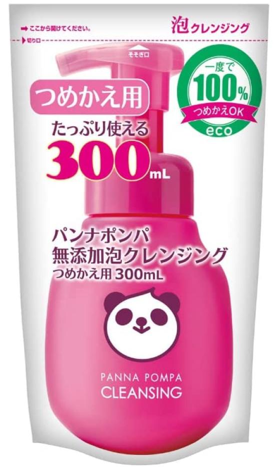 Panna Pompa Additive-Free Foaming Cleansing Refill 300mL x 2-Pack