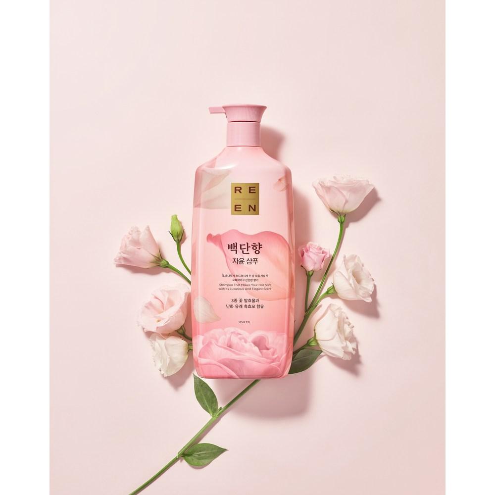 Lien Jayoon Sandalwood Shampoo Fruity Peony Fragrance, 950ml, 3 pcs.