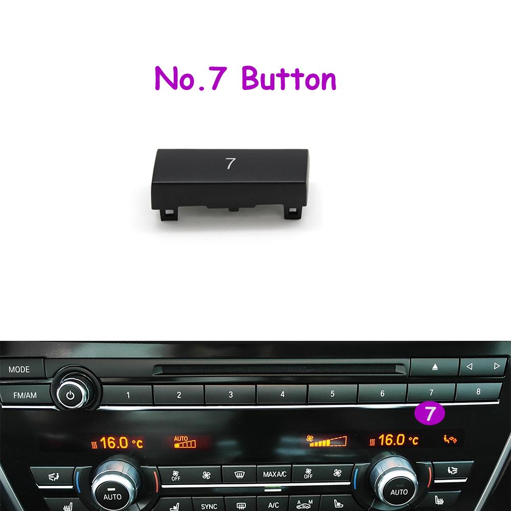 1 Stück F10 F11 F06 F12 F13 F07 F01 F02 F04 Auto Mittelkonsole CD Digital MODE FM/AM Knopf Abdeckung Zierleiste Für BMW 5er 6er 7er 5GT Serie